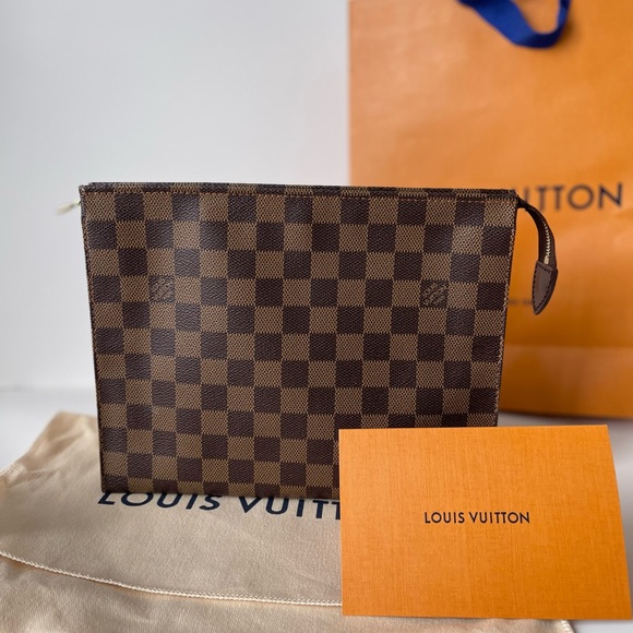 LOUIS VUITTON Damier Ébène Toiletry 26 discontinued - Picture 1 of 11